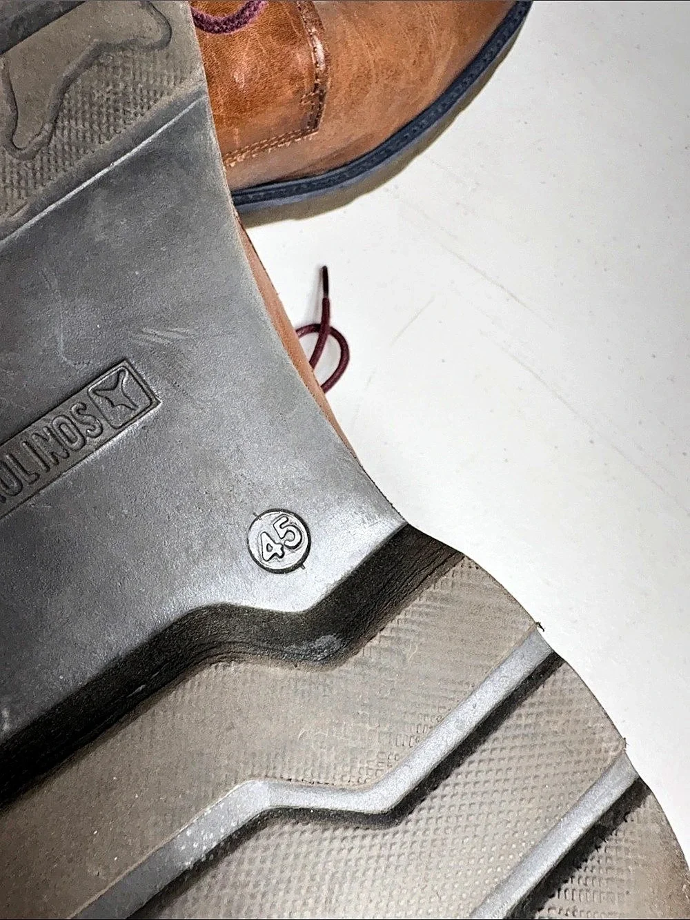 Pikolinos Brown Leather Derby Shoes EU 45